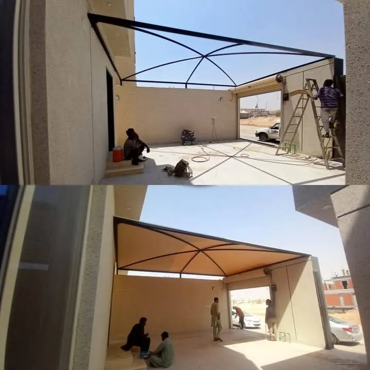 مظلات سيارات مخروطية بالرياض
