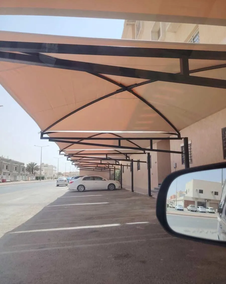 مظلات سيارات شد إنشائي
