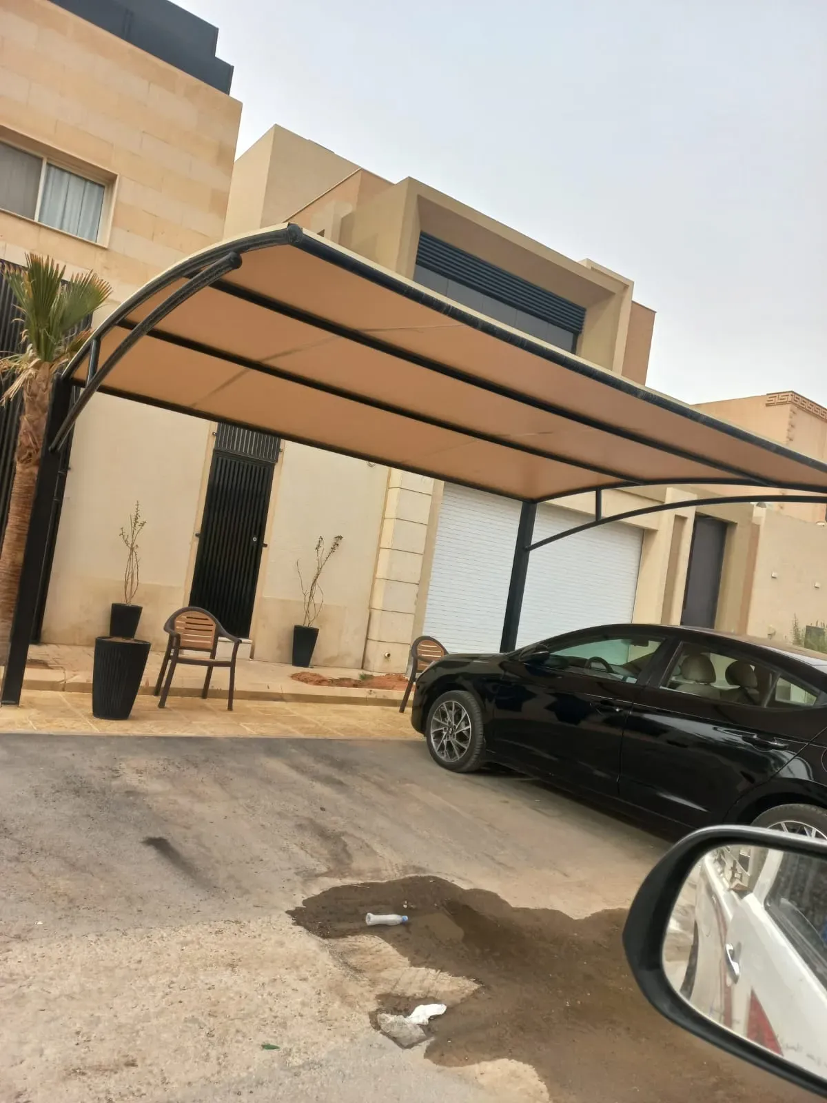 مظلات مواقف سيارات مزدوجة